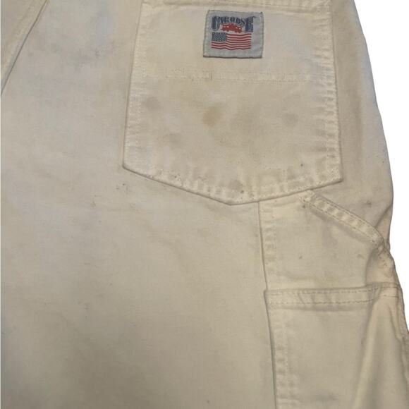 VTG Caboose white painters Bermuda distressed Jorts shorts size 36 - Picture 8 of 14